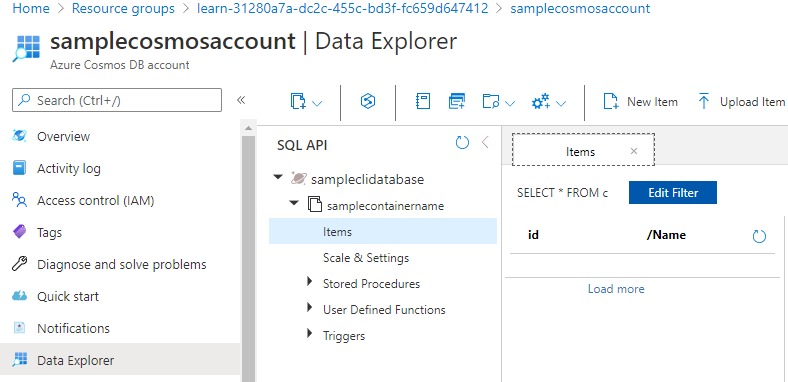 Checking Azure Portal